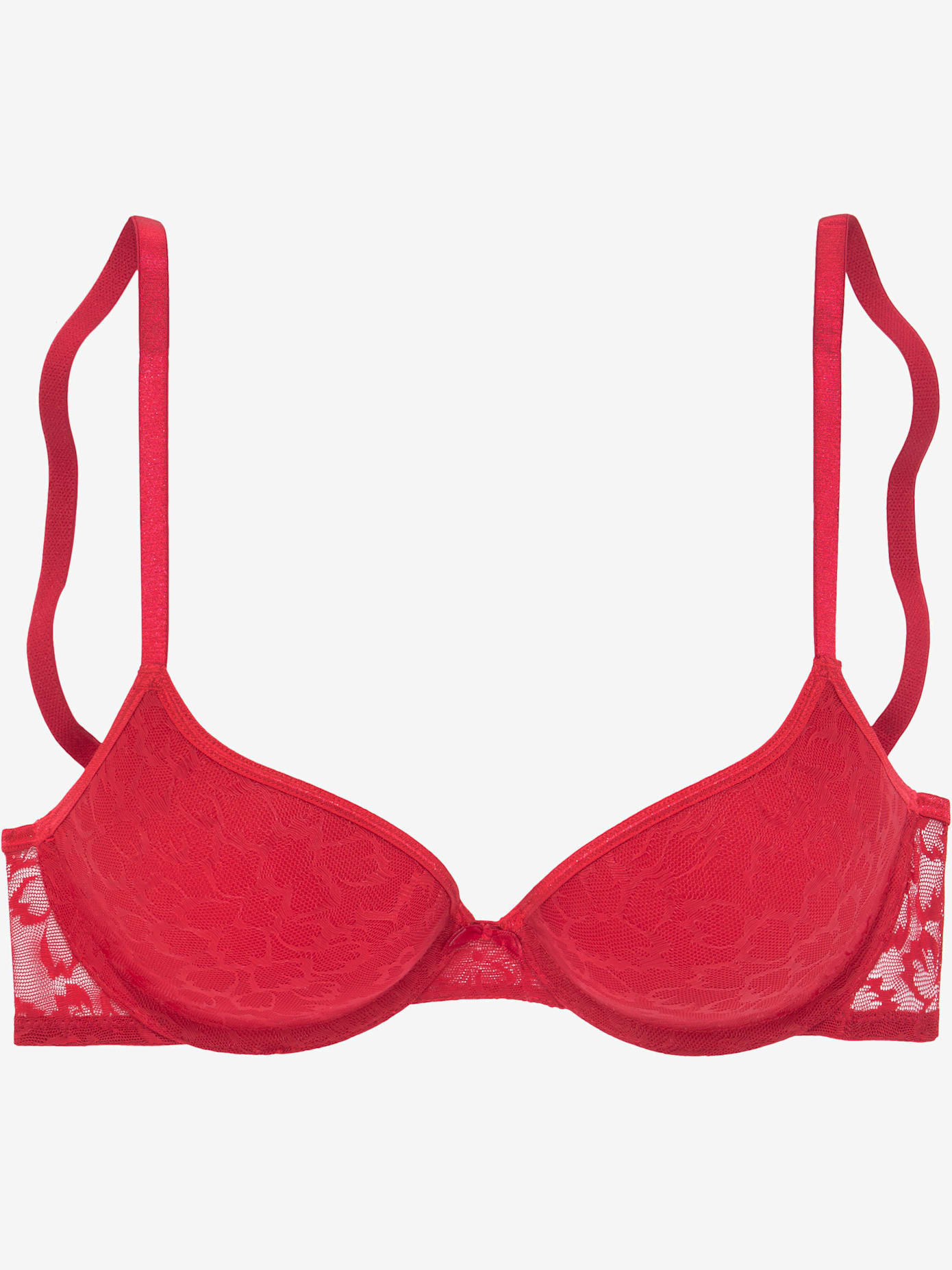 Soutien-gorge push-up séduisant recouvert de dentelle jacquard brillante