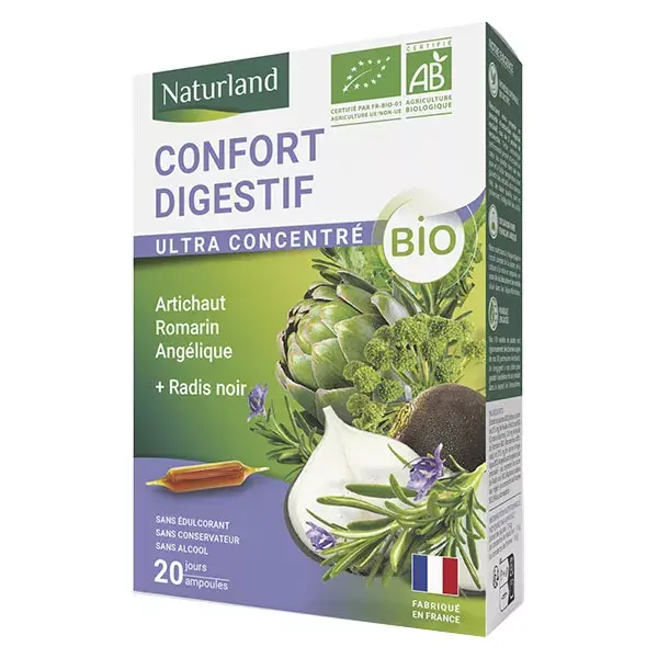 Naturland Orgânico Desintoxicante Digestivo Conforto 20 ampolas