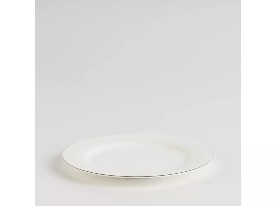 Assiette Plate Bast Blanc Moyen 27 cm