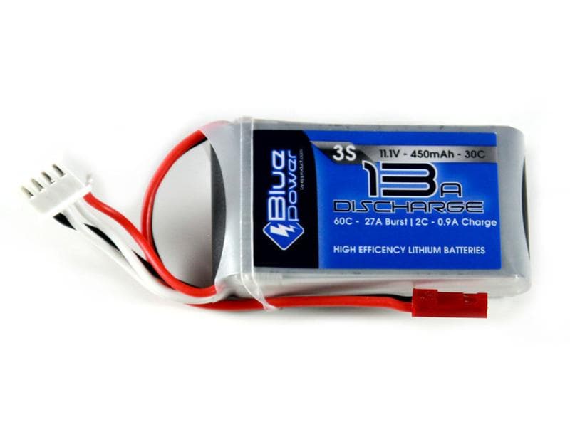EP RC-Akku LiPo 450 mAh 11.1 V 30C BluePower 3S LiPo-Akku für Flugmodelle