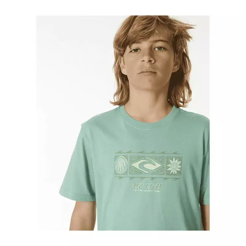Teeshirt junior RIPCURL Pure Surf Sun Tee-Boy Dusty Green