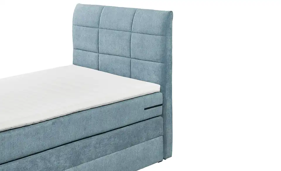 Boxspringbett Kuba 3 Denimblau 120 cm