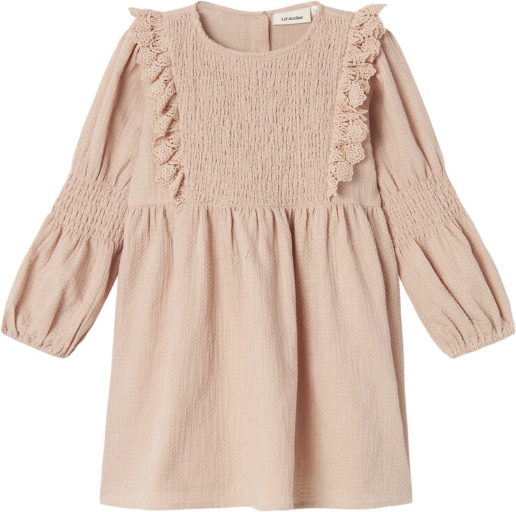 Lil' Atelier NMFROSITA LS DRESS LIL Rugby tan