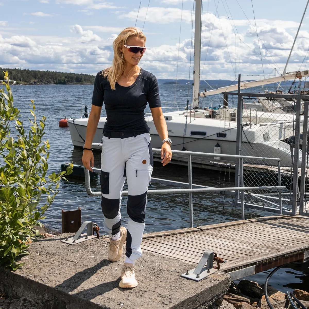 Tufte Wear W Willow Tech pants Halogen Blue