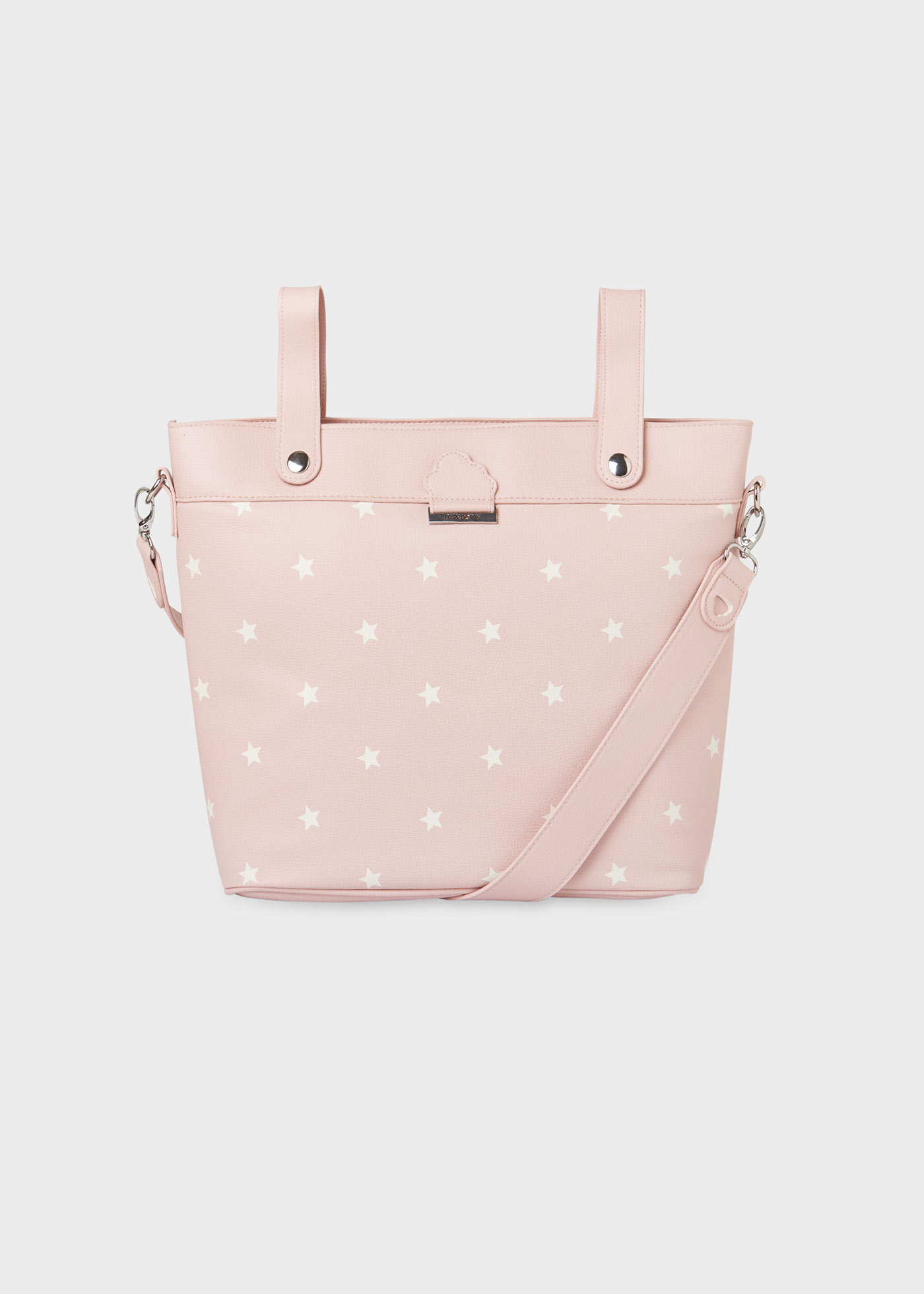 Bolsa de maternidade com cesto de pão em formato de estrela