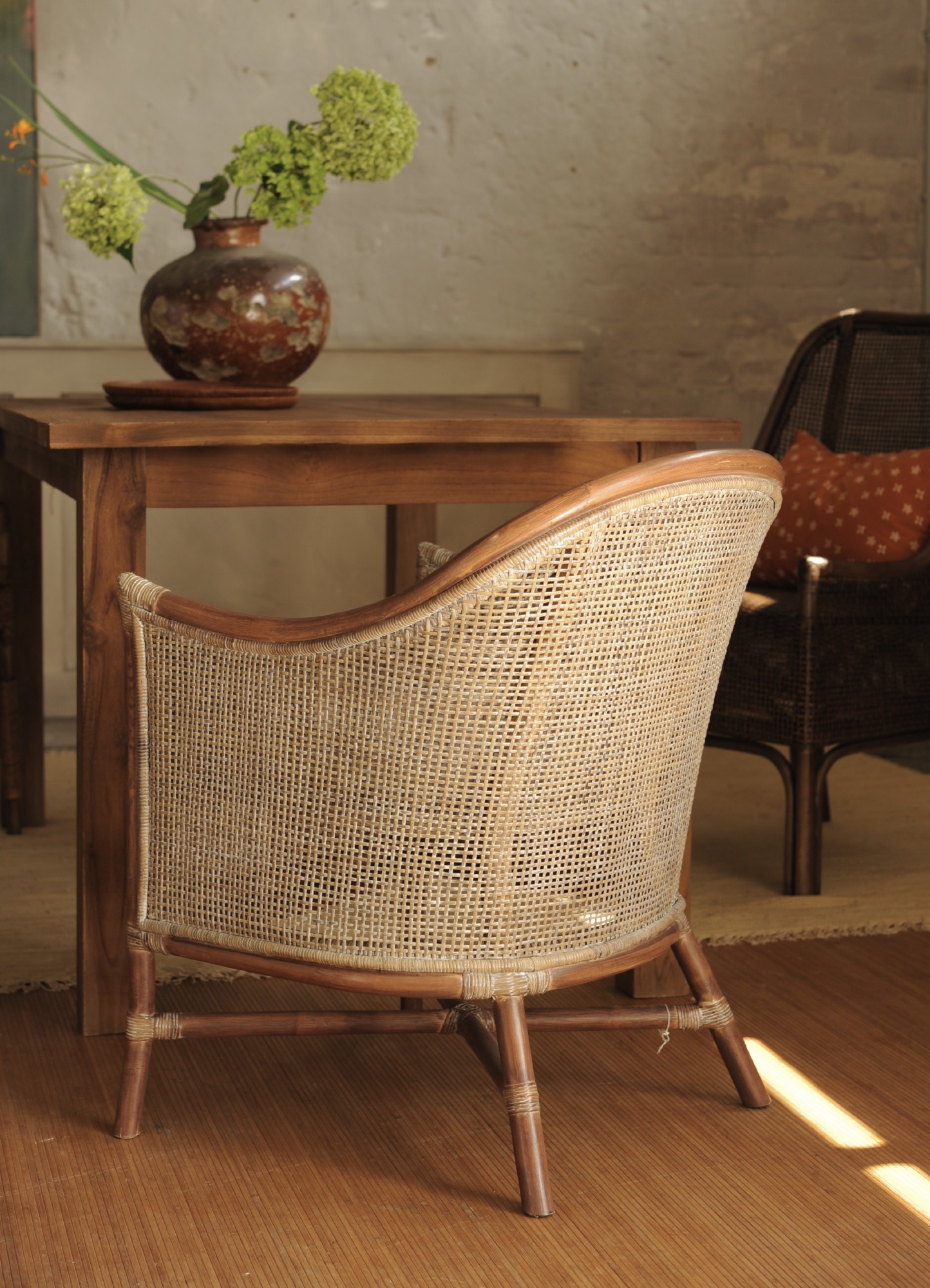 Armsessel 'Sneeg', Rattan, B 58 cm, H 76 cm, L 62 cm von fischer's lagerhaus