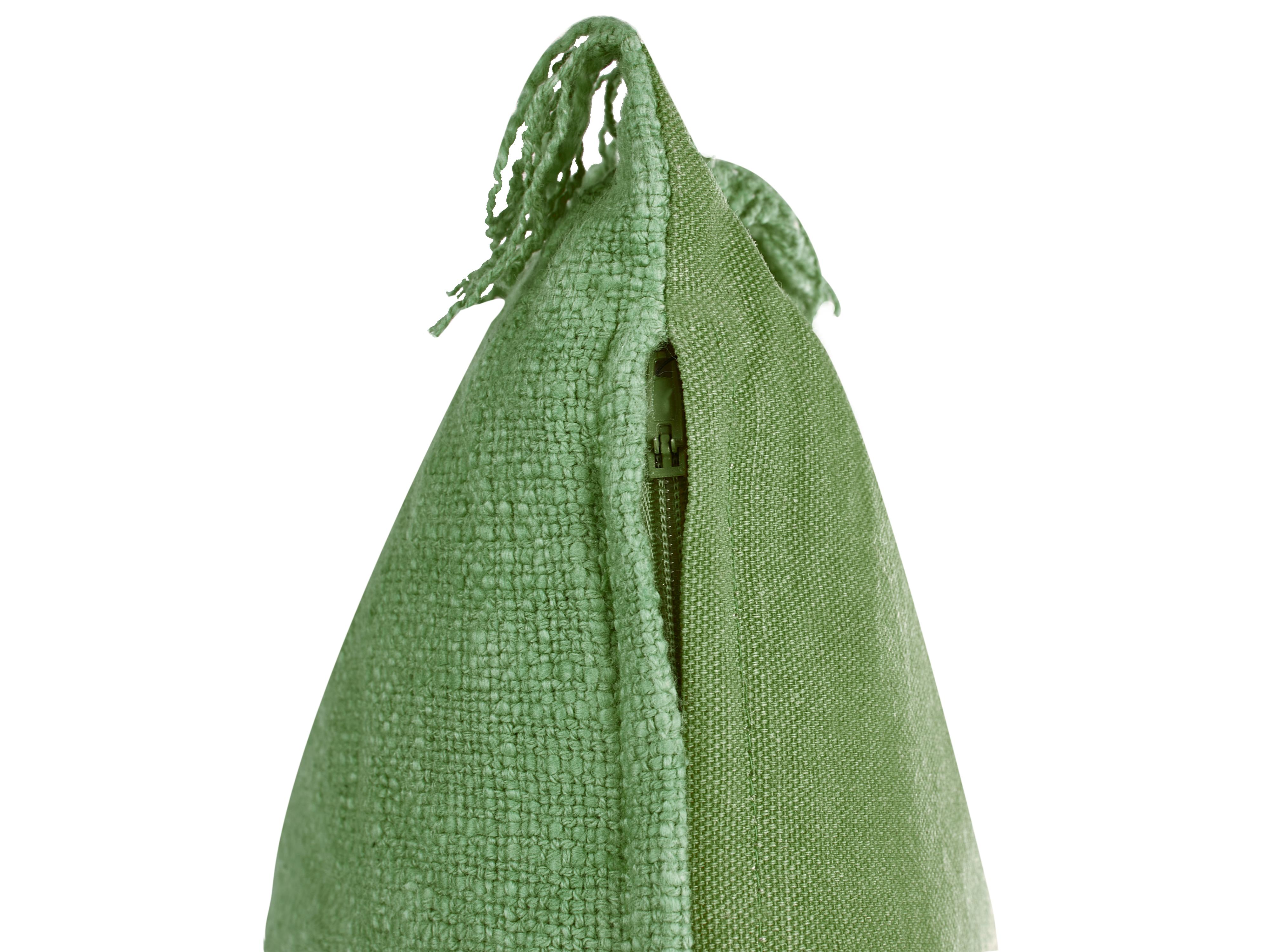 Set van 2 sierkussens MABA Katoen 50 x 35 cm Groen effen