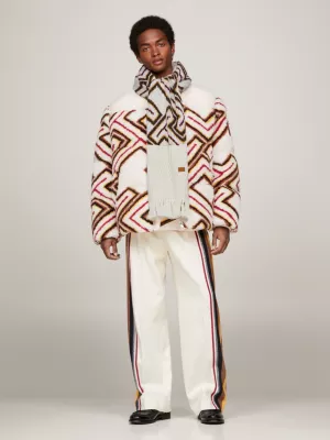 Cachecol Tommy x Pendleton Valley Stripe TH Monogram