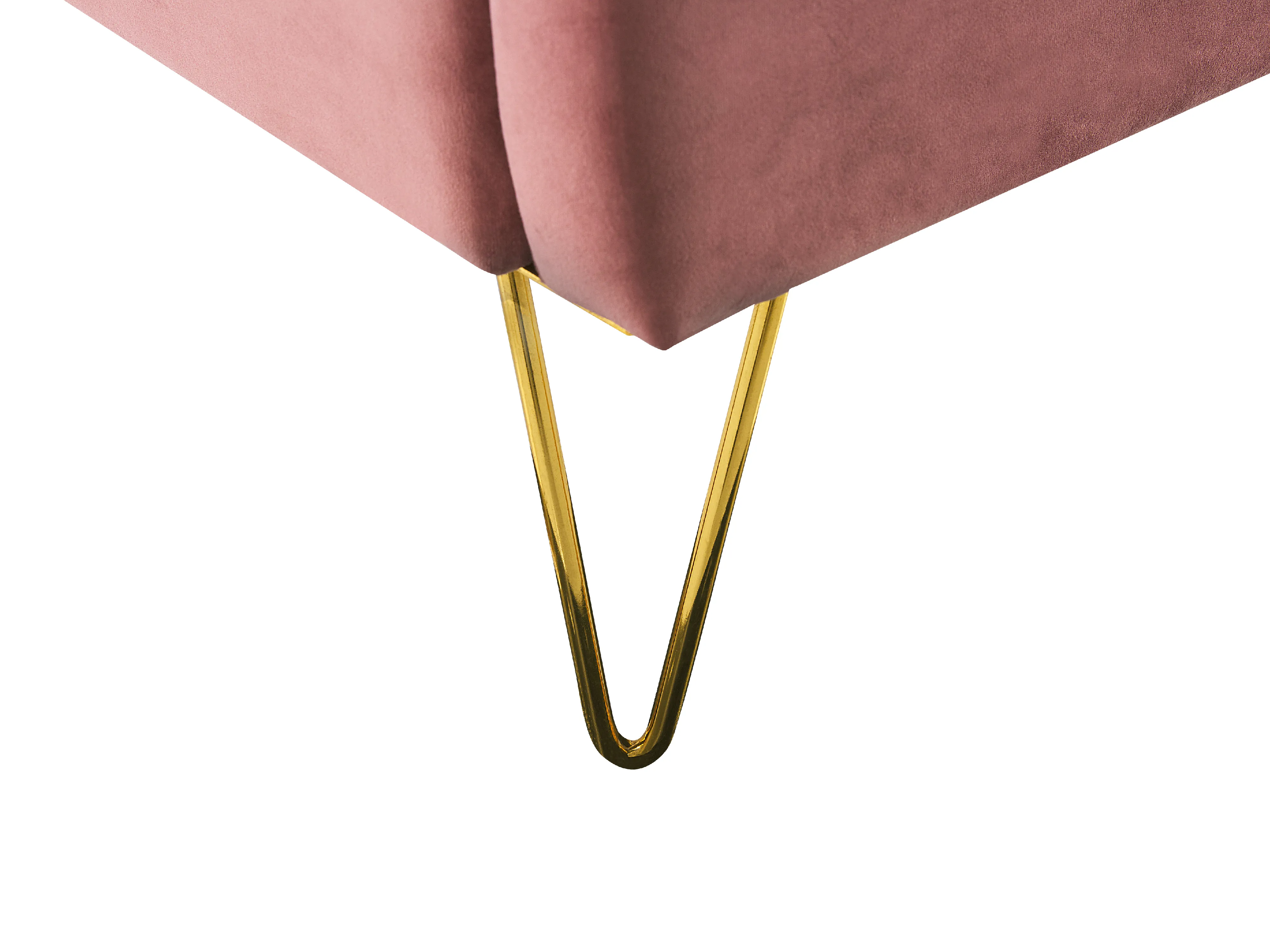 Bed Fluweel AMBILLOU 180 x 200 cm Roze