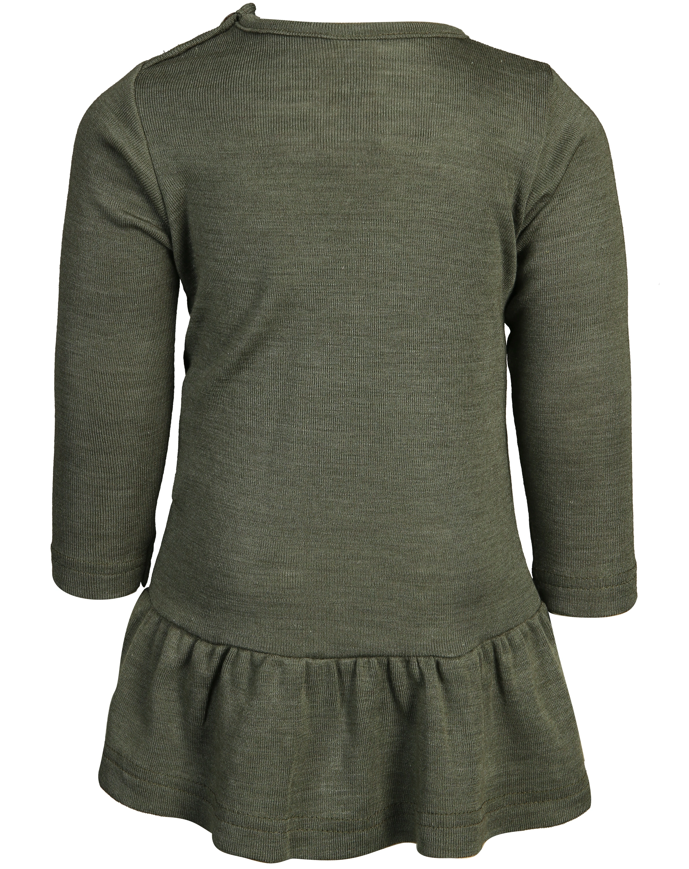 Langarmshirt BABY GIRL mit Seide in olive
