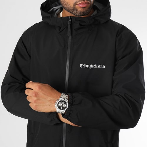 Coupe-Vent Capuche Maison De Couture Back Noir