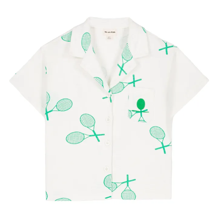 We Are Kids Chemise Marc Raquette Coton Bio | Blanc