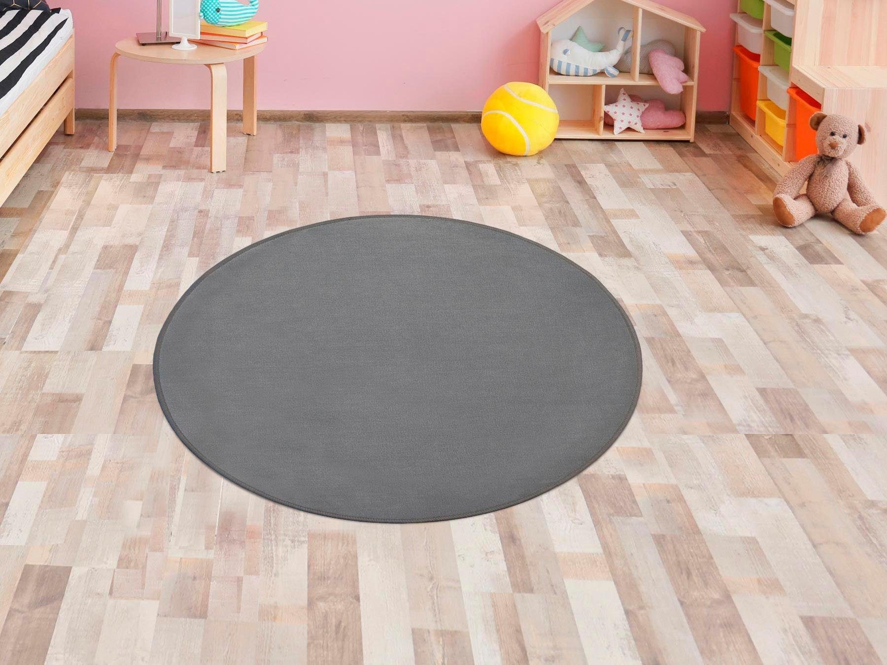 Primaflor-Ideen in Textil Kinderteppich »SITZKREIS« rund 5 mm Höhe Spielteppich ideal im Kinderzimmer