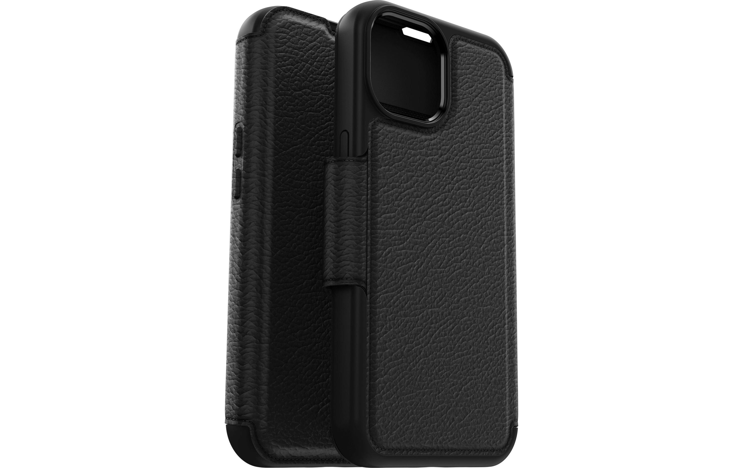 Book Cover Strada iPhone 15 SchwarzSchutzhülle für das Apple iPhone 15
