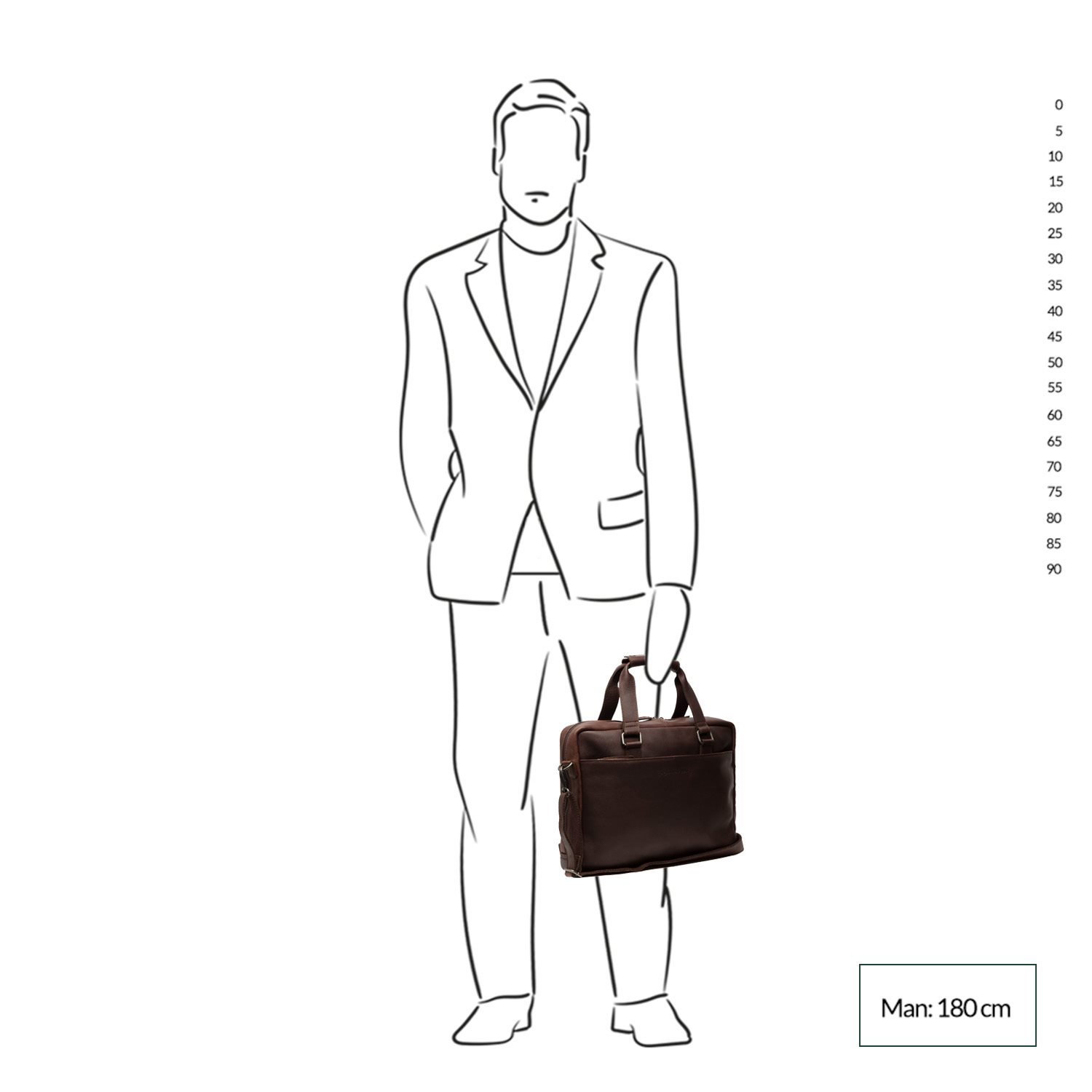 The Chesterfield Brand Manhattan Laptoptas brown