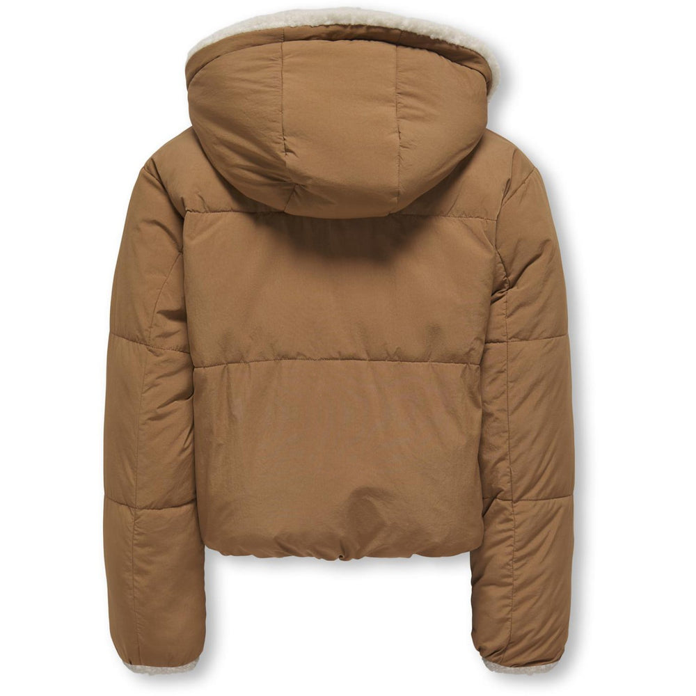 Køb kids ONLY Toasted Coconut Kogmaria Life Reversib Puffer Jakke Otw