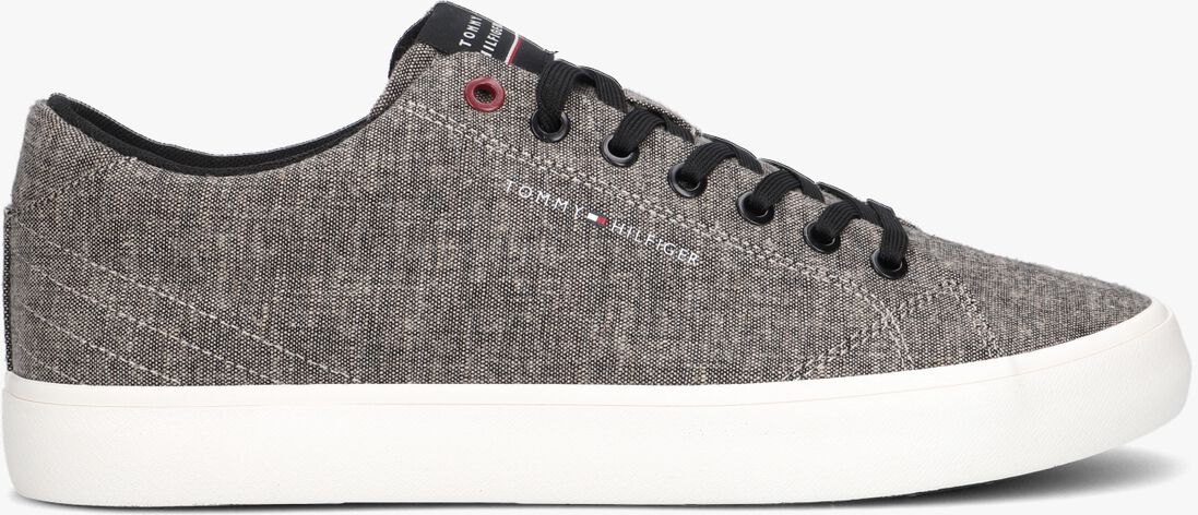 TOMMY HILFIGER zwarte tommy hilfiger lage sneakers th hi vulc core low chambray