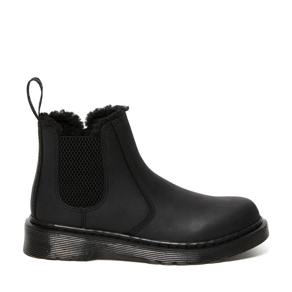 Dr. Martens 2976 Leonore Monogevoerde leren enkelboots zwart