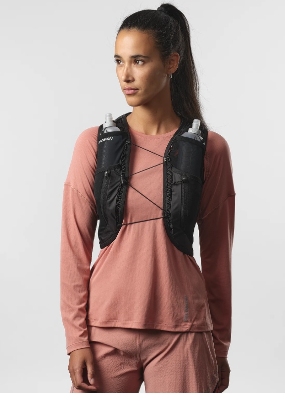 Salomon Active Skin 12 Set, Dame<br>Løpevest med 2 flasker inkludert