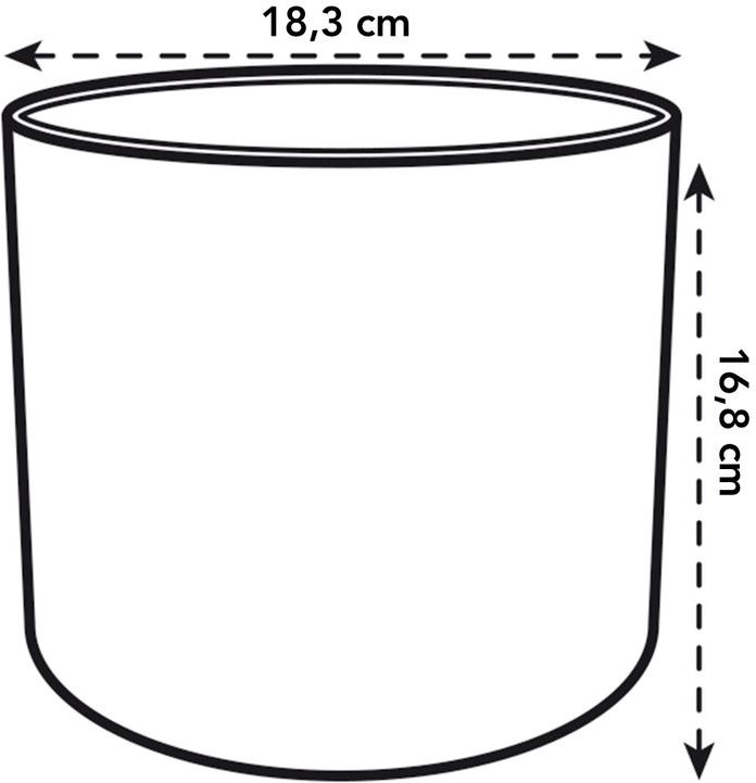 Elho bloempot B. for soft antraciet D 18,3 H 16,7 cm