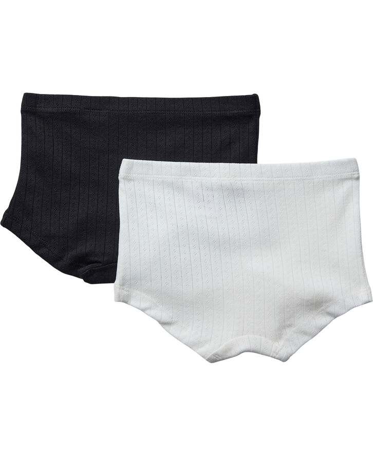 Magasin du Nord Collection Ava hipsters 2-pack - Organic GOTS Star white