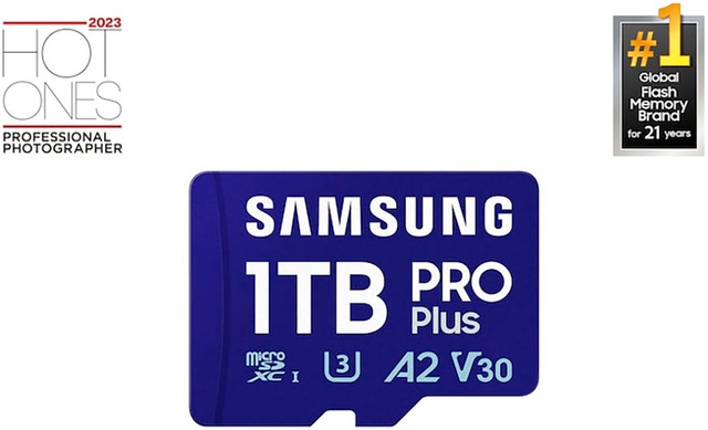 Samsung Speicherkarte »PRO Plus MB-MD1T0S microSDXC 1TB + SD-Adapter« (1000 GB UHS-I Class 10 180 MB/s Lesegeschwindigkeit)