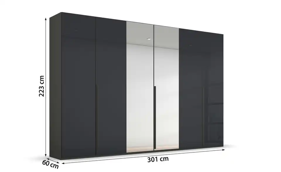 Drehtürenschrank 6 Stück 301 cm