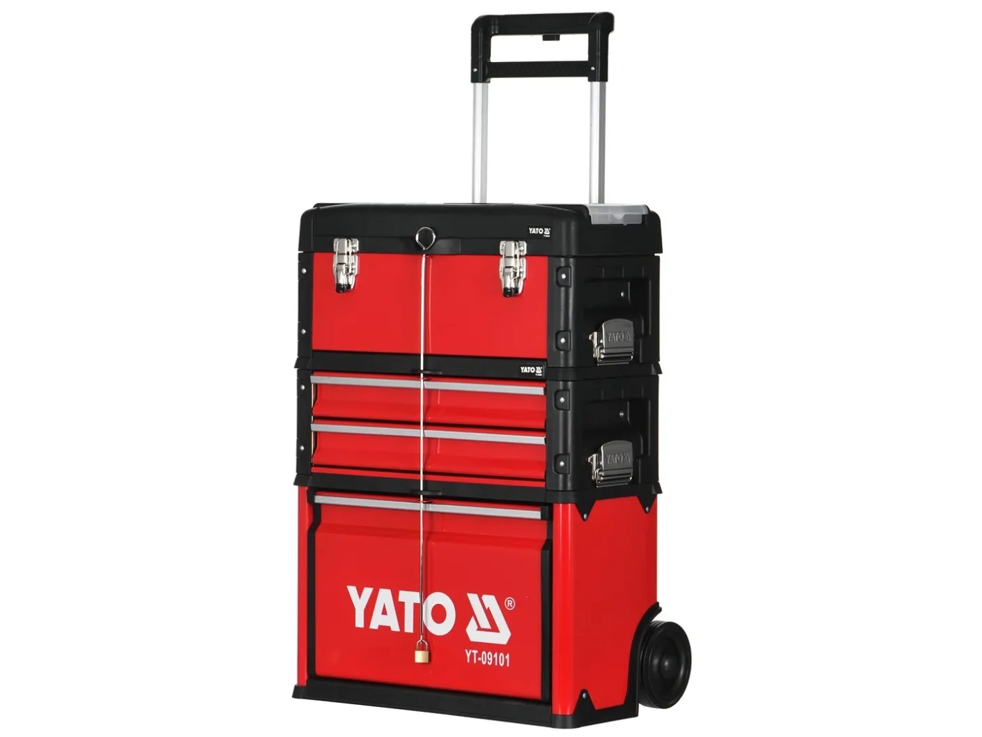 Yato YT-09101, Værktøjskiste, Metal, Sort, Rød, 45 kg, 520 mm, 320 mm
