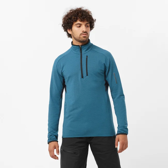 ESSENTIAL LIGHTWARM  Couche intermédiaire pour homme avec demi-zip