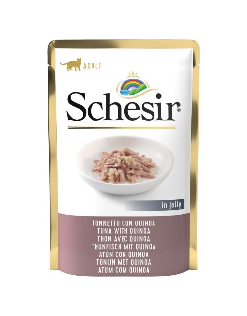 Schesir Cat Maaltijdzakjes Adult In Gelei 85 g - Kattenvoer