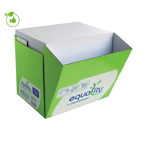 Papier blanc Clairefontaine Equality A4 80g, boïte 2500 feuilles
