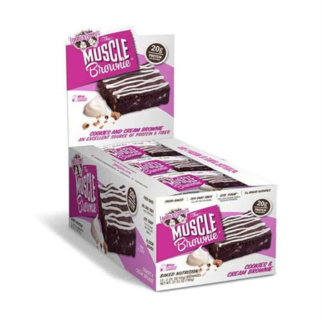 Lenny &amp; Larry Muscle Brownie Cookies &amp; Cream 12x65g