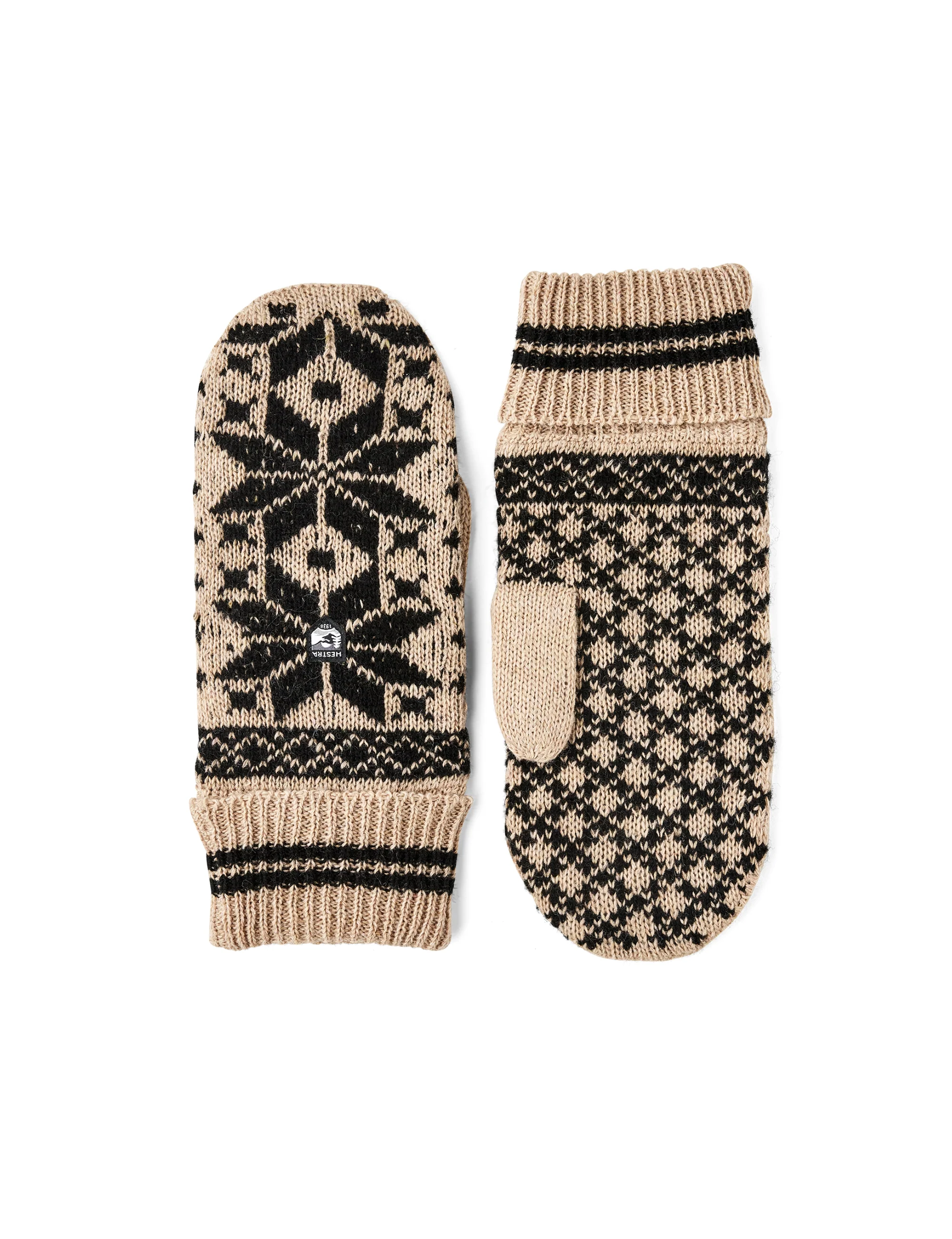Hestra  Isvik luffer - beige/sort