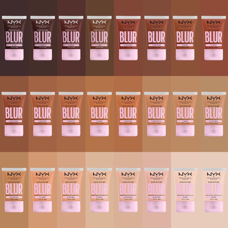 NYX Professional Makeup Bare With Me Blur Tint Foundation 01 Pale 30ml