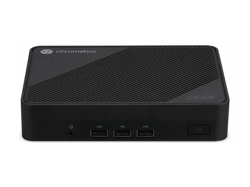 Acer Chromebox Mini Entreprise CXM1 - Mini PC 1 x Celeron N4500 / op til 2.8 GHz - RAM 8 GB - flash - eMMC 32 GB - UHD Graphics - IEEE 802.11ax (Wi-Fi 6), Gigabit Ethernet - Chrome OS - skærm: ingen - sort