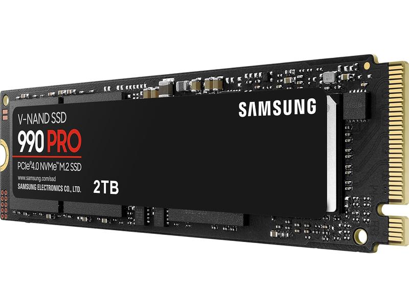 Samsung SSD 990 PRO M.2 2280 NVMe 2000 GB M. 2-Solid State Drive für Gamer mit 2000 GB