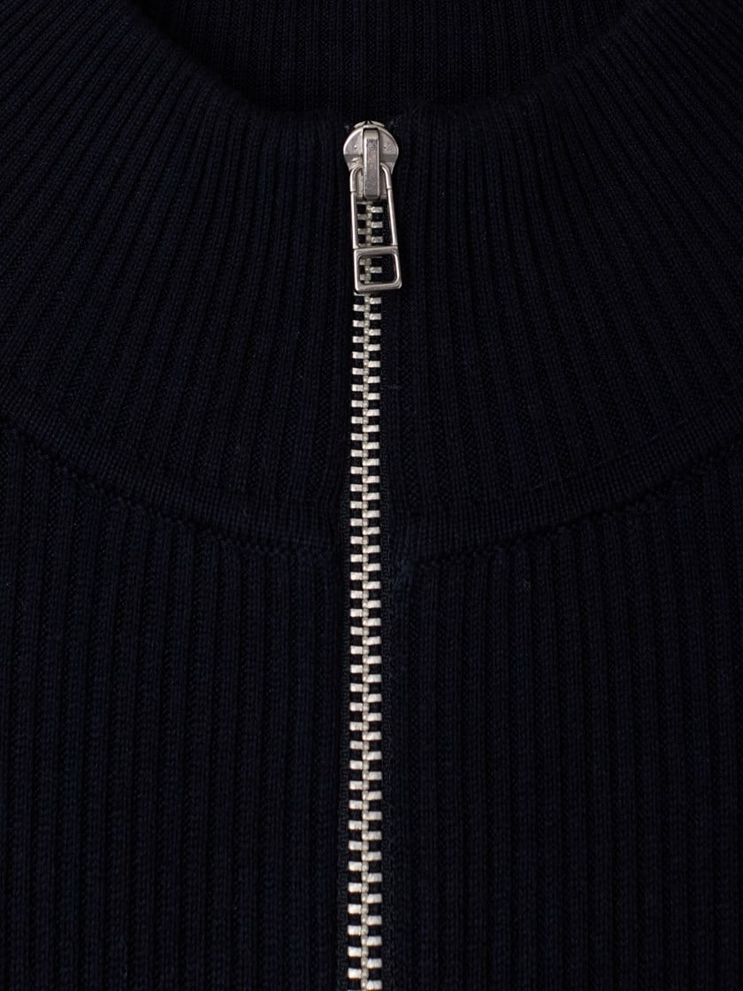 Bruno zip cardigan Night Sky