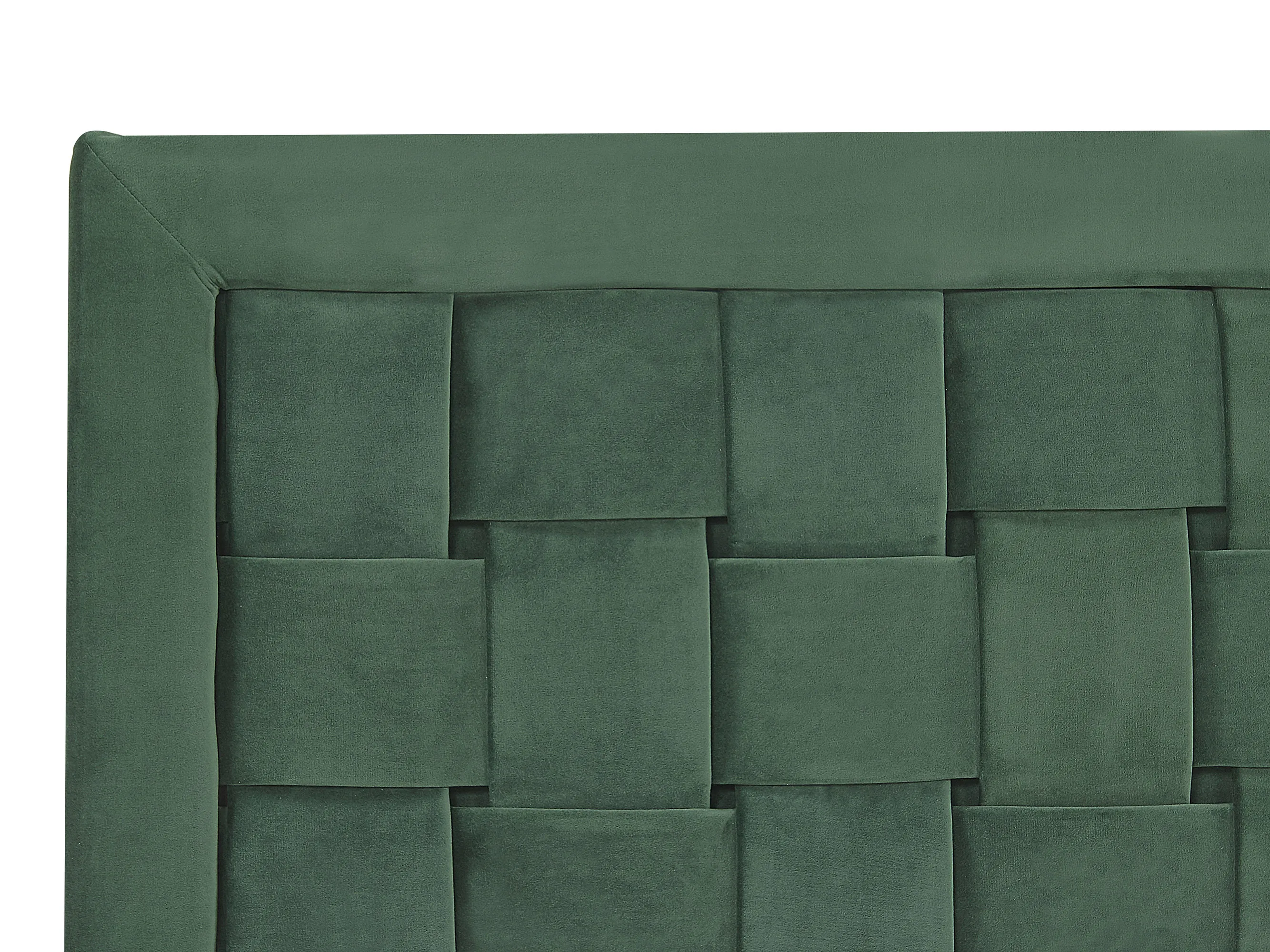 Bed Fluweel LIMOUX 180 x 200 cm Donkergroen