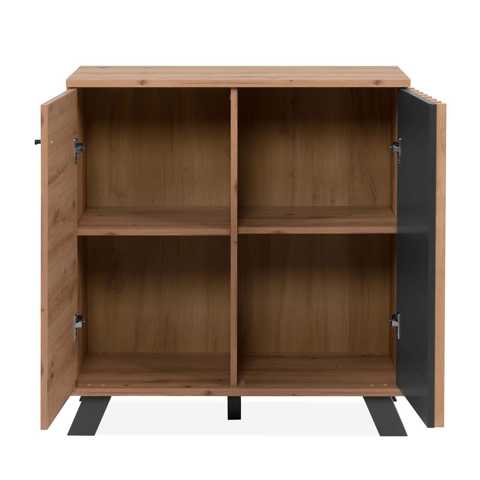 Kommode MEDAN - Artisan Eiche - anthrazit - 80 cm breit