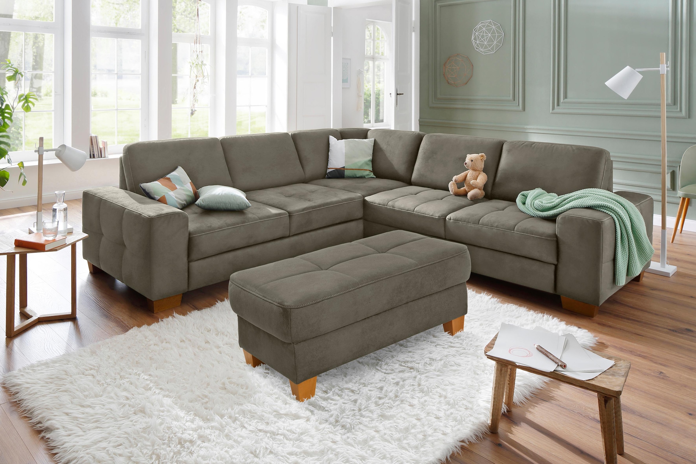 Home affaire Hocker »Puccini« mit Kontrastnaht