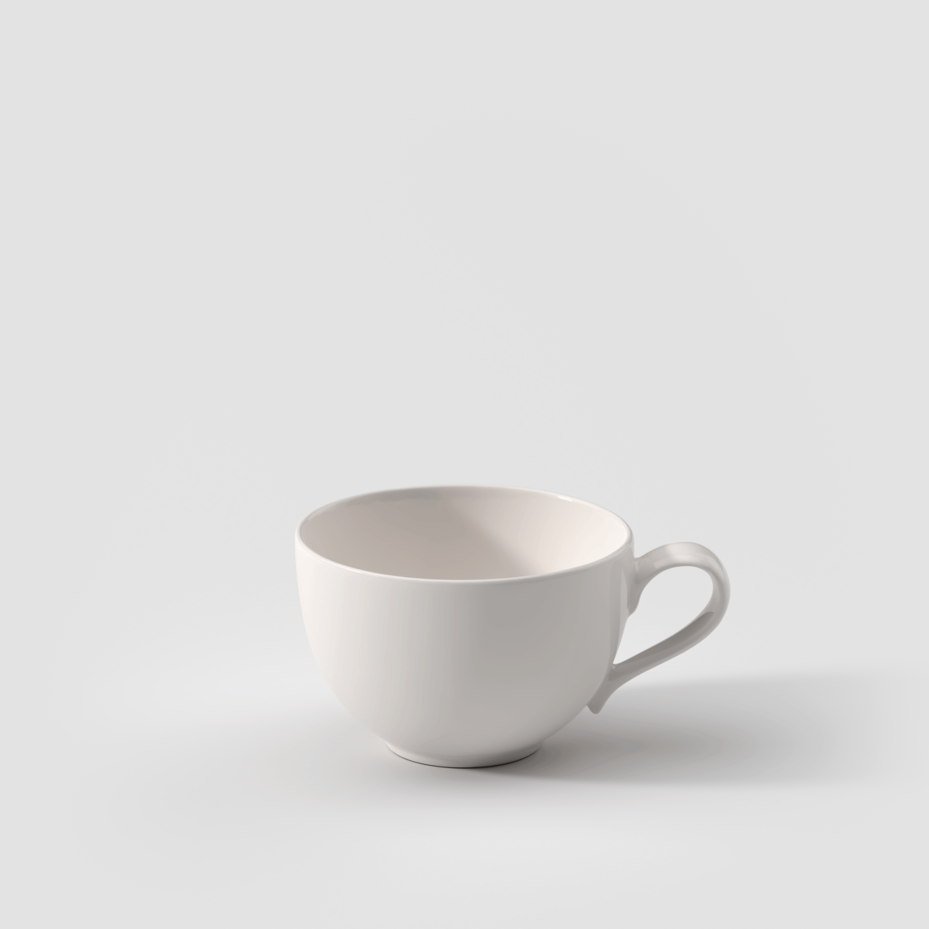 New Cottage Coffee cup White, 5.1 oz, Premium Porcelain