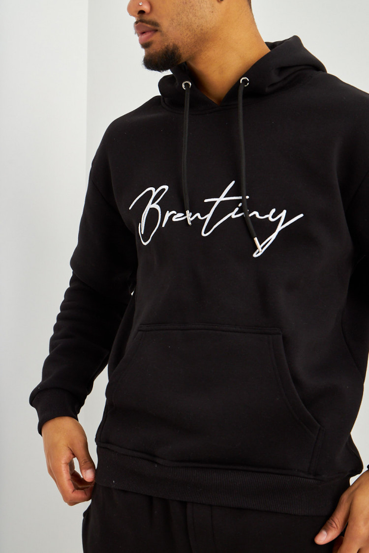 Sweat à capuche noir Brentiny