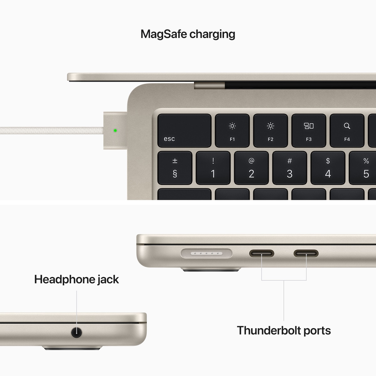 MacBook Air M2 8/256GB (stjerneskinn)