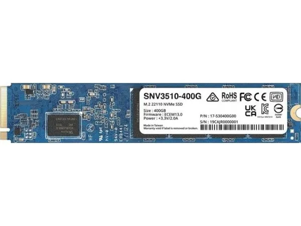 Synology SNV3510-400G - SSD - 400 GB - intern - M.2 22110 - PCIe 3.0 x4 (NVMe)