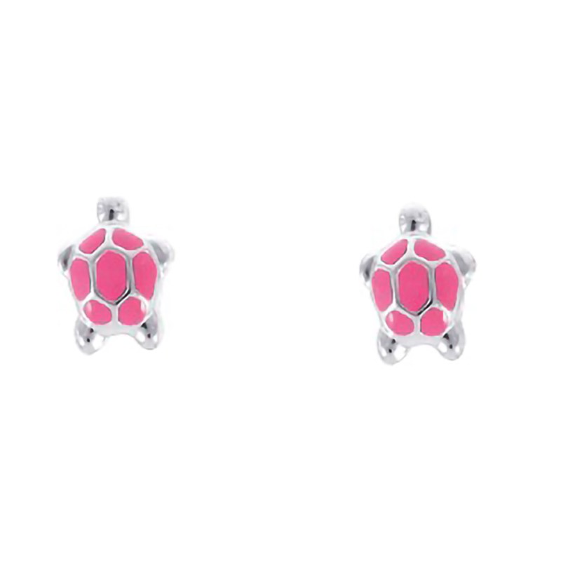 Boucles d'oreilles Enfant - Argent 925 - Tortue