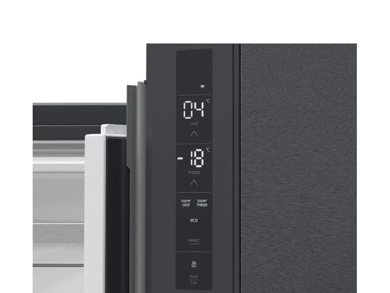 Siemens Foodcenter KF96NAXEA Schwarz Side by Side Kühlgerät