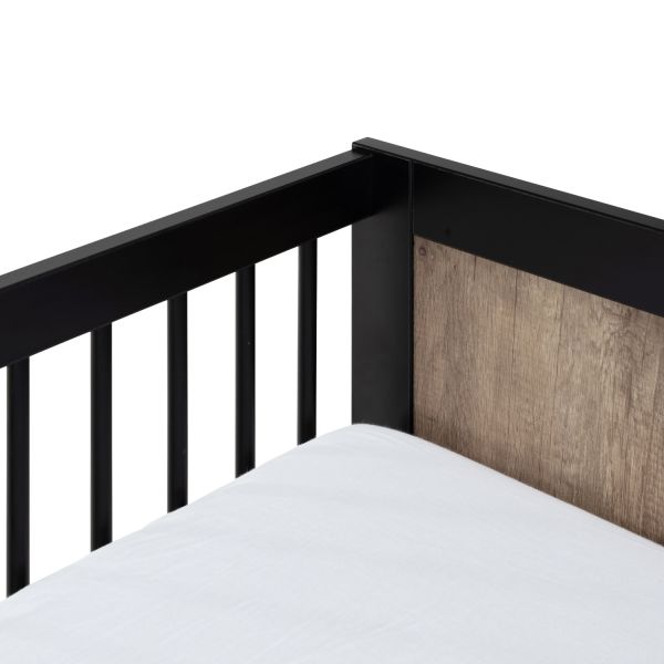 Europe Baby Vittoria Babybed Zwart  / Oldwood 60 x 120 cm