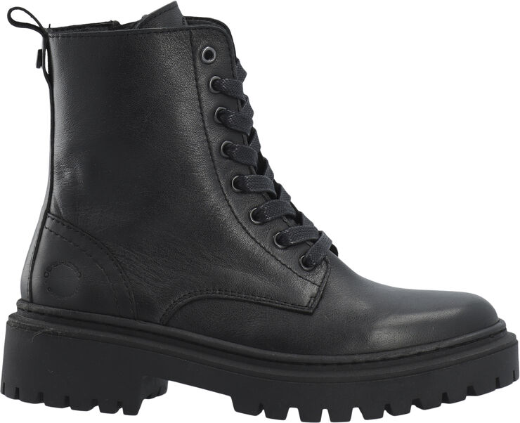 Cashott CASLEA Lace Boot Leather Black