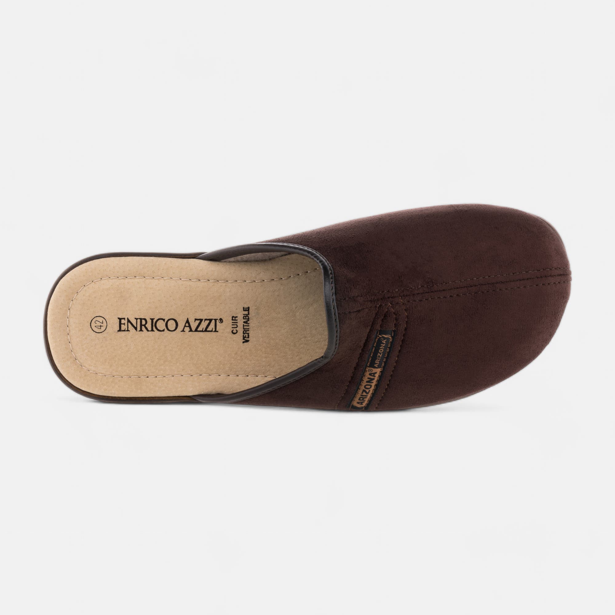 Pantoufles mules Homme marron
