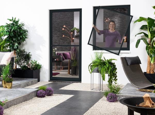 Hecht Fliegengitter Fenster mit Pollenschutz,